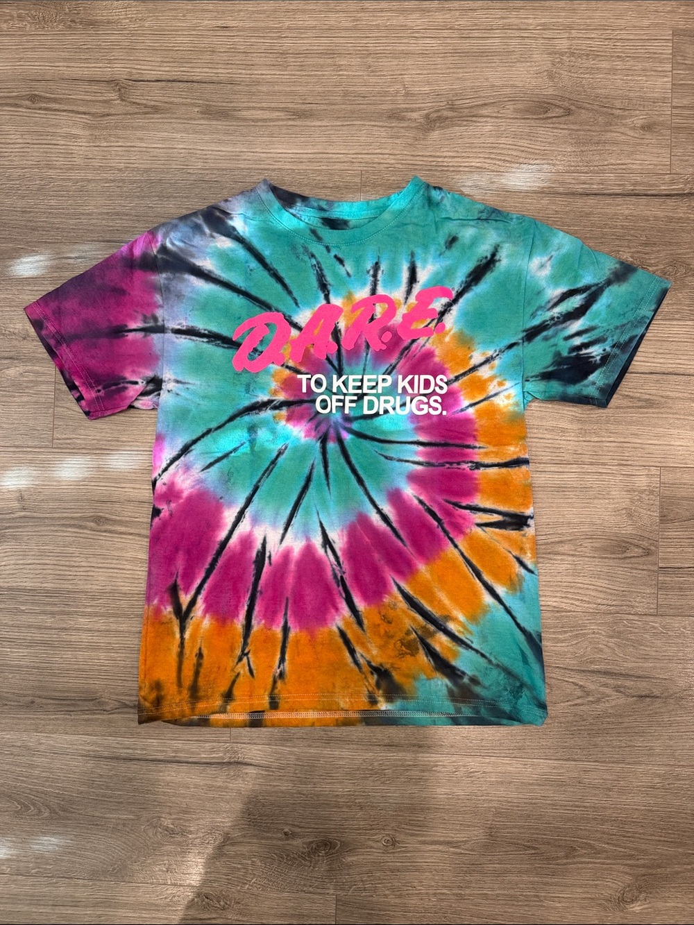 D.A.R.E. to Keep Kids Off Drugs Tye Dye Tee Men’s Size Large